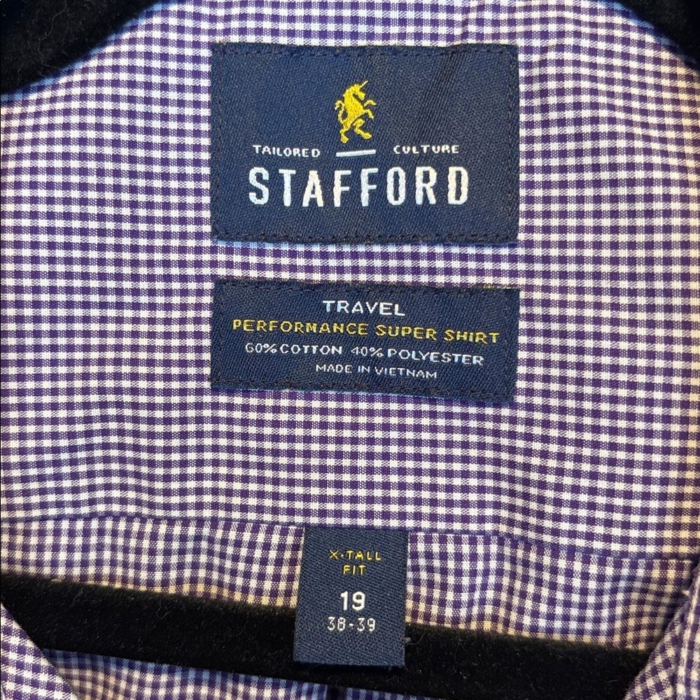 Men’s TALL Stafford button down - Picture 4 of 4